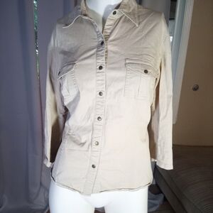 Reitmans Tan Casual Shirt